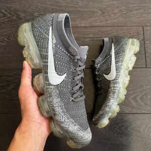 Nike Air Vapormax Flyknit 2017 Asphalt Grey Triple Gray 849558-002 Men's 12